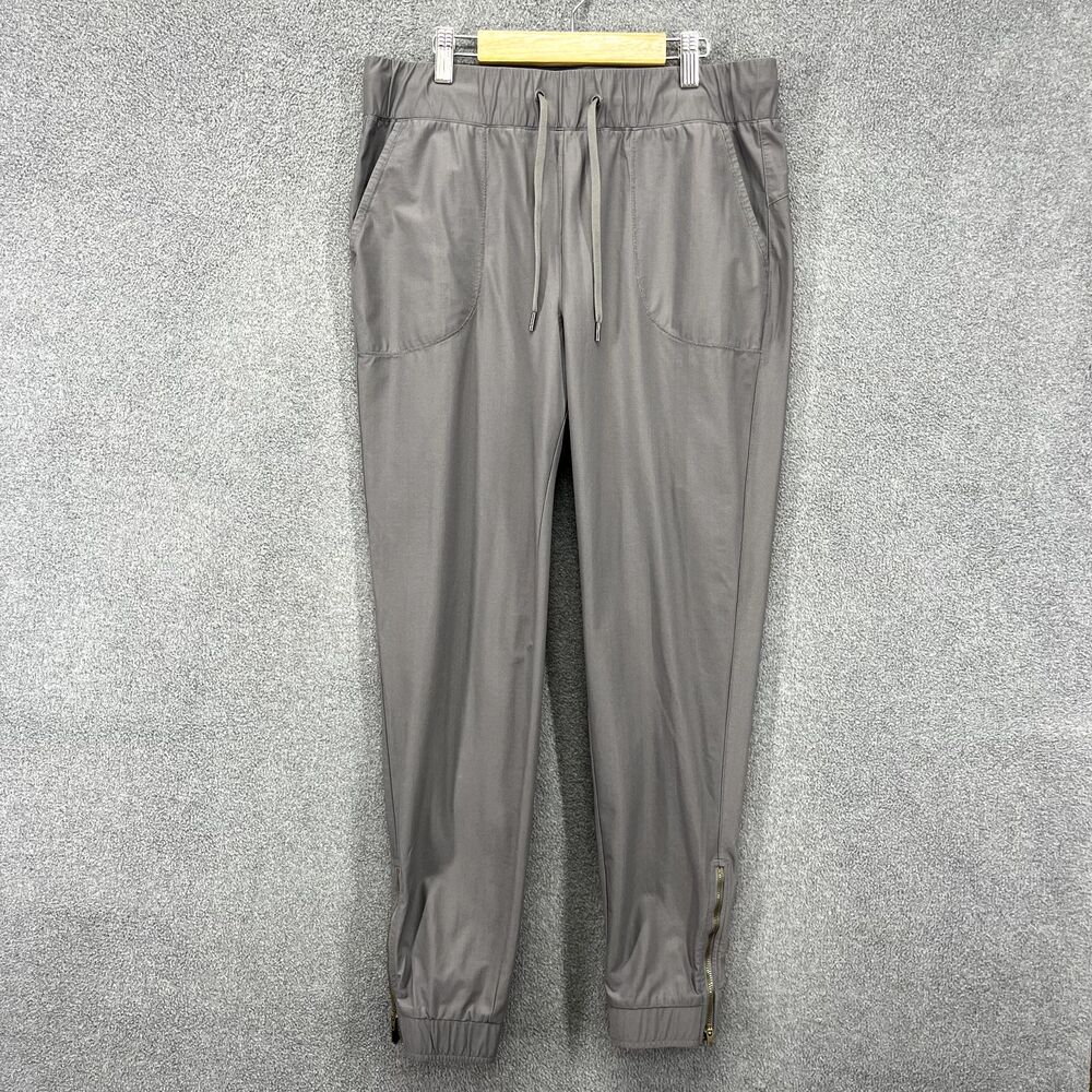 CRZ YOGA Pants Womens Medium Gray Lightweight Drawstring Joggers Pockets‎